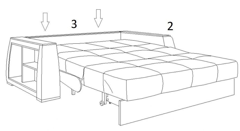 Как сложить диван кровать